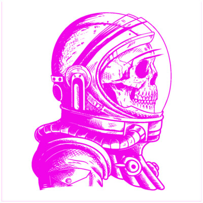 Skeleton Astronaut  Passion Pink  Thumbnail