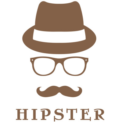 HipsterHeadWithHatBrown Thumbnail
